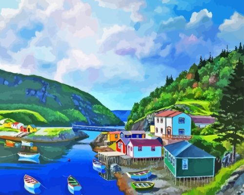 English Harbour Art Paint By Numbers