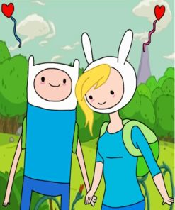 Finn And Fionna Paint By Numbers