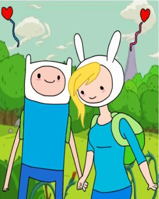 Finn And Fionna Paint By Numbers