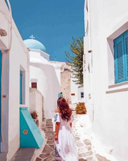 Follow Me To Paros Greece Paint By Numbers