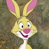 Happy Cartoon Rabbit Paint By Numbers