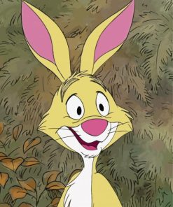 Happy Cartoon Rabbit Paint By Numbers