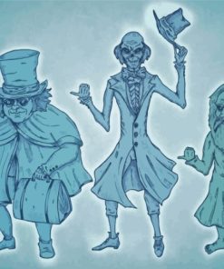 Hitchhiking Ghosts The Haunted Mansion Paint By Numbers