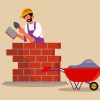 Illustration Fire Brick Worker Paint By Numbers