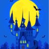 Illustration Halloween Castle Moonlight Paint By Numbers