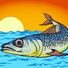 Illustration Sardine Fish Paint By Numbers