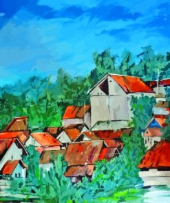 Indonesia Village Paint By Numbers