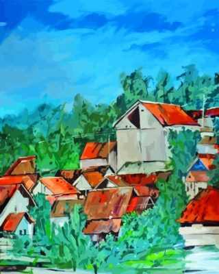 Indonesia Village Paint By Numbers