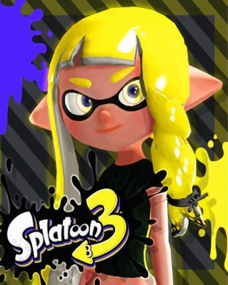 Inkling Splatoon 3 Paint By Numbers
