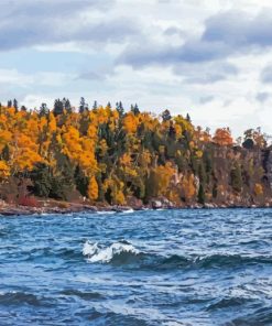 Lake Superior North Shore Minnesota Paint By Numbers