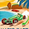 Mario kart Vintage Poster Paint By Numbers