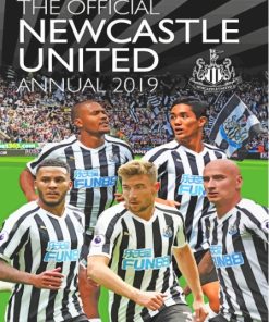 Newcastle United Football Club Poster Paint By Numbers