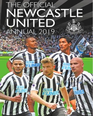 Newcastle United Football Club Poster Paint By Numbers