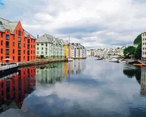 Norway Alesund Paint By Numbers