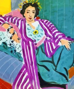 Odalisque In Purple Robe Matisse Art Paint By Numbers