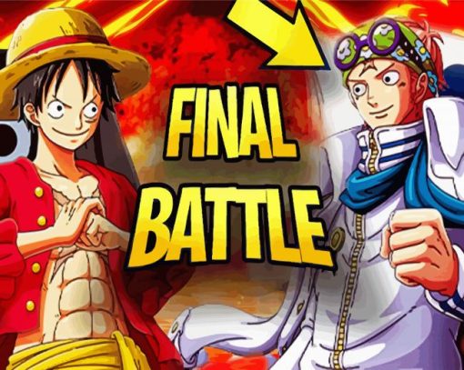 One Piece Final Battle Koby And Luffy Paint By Numbers