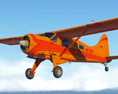 Orange Breaver Aircraft Paint By Numbers