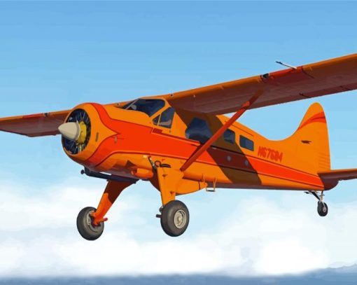 Orange Breaver Aircraft Paint By Numbers