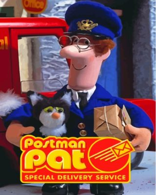 Postman Pat And Jess Cartoon Poster Paint By Numbers