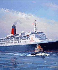 QE2 Liner Ship Paint By Numbers