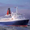 QE2 Liner Worlds Greatest Cruise Ship Art Paint By Numbers