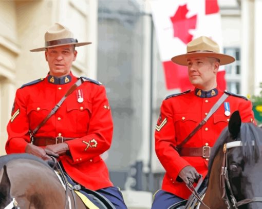 Royal Canadian Mounted Police Paint By Numbers