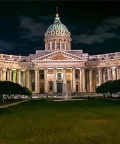 Russia Kazan Cathedral Building Paint By Numbers