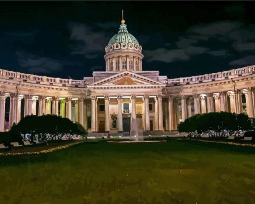 Russia Kazan Cathedral Building Paint By Numbers