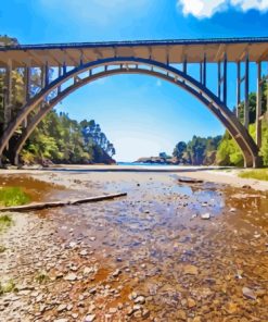 Russian Gulch State Park Bridge Paint By Numbers