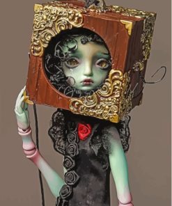 Sad Gothic Doll Paint By Numbers