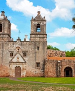 San Antonio Old Spanish Mission Paint By Numbers