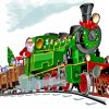 Santa Claus Train Paint By Numbers