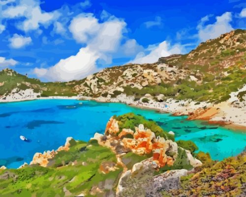 Sardinia Seaside Paint By Numbers