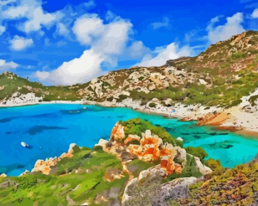 Sardinia Seaside Paint By Numbers