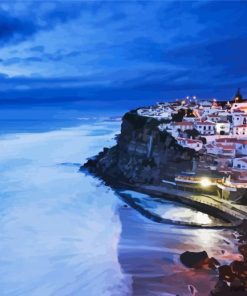 Sintra Azenhas Do Mar At Night Paint By Numbers