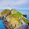 South Stack Lighthouse In Anglesey Paint By Numbers