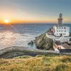 Sunrise In Baily Lighthouse Dublin Ireland Paint By Numbers