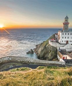 Sunrise In Baily Lighthouse Dublin Ireland Paint By Numbers