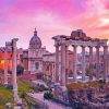 Sunset At Forum Rome Paint By Numbers