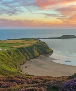 Sunset Worms Head Paint By Numbers