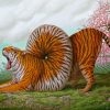 Surrealist Tiger Animal Paint By Numbers