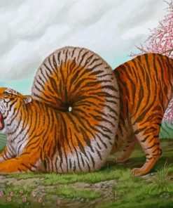 Surrealist Tiger Animal Paint By Numbers