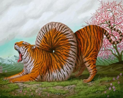 Surrealist Tiger Animal Paint By Numbers