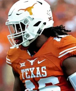 Texas Longhorns American Footballer Paint By Numbers