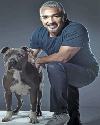 The Dog Trainer Cesar Millan Paint By Numbers