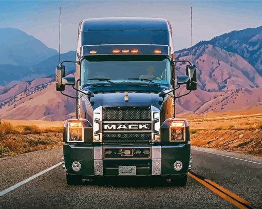 The Mack Truck Paint By Numbers