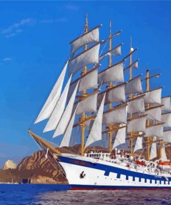 The Square Rigger Ship Paint By Numbers