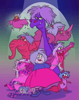 The Sword In Stone Madam Mim Paint By Numbers