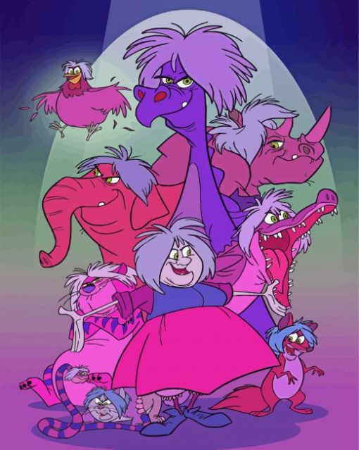 The Sword In Stone Madam Mim Paint By Numbers