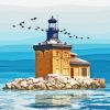 Toledo Harbor Lighthouse Ohio Paint By Numbers